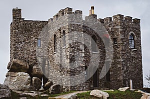Medieval Carn Brea Castle photo