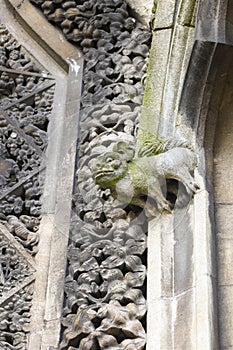 Medieval Carved Stone details of St Mary Redcliffe church