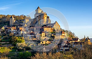 Medieval Castelnaud village and castle, Perigord, France