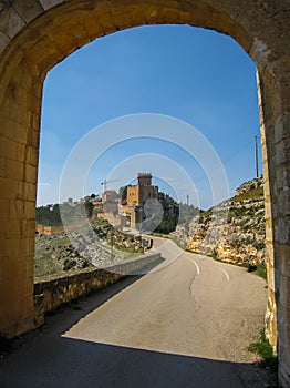 Medieval castle in Alarcon, Castilla la Mancha, Spain