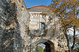 Medieval castle alley in Bratislava, Slovakia.