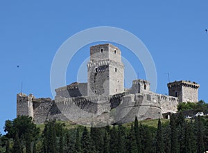 Medieval Castle in Assisi Italy