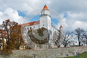 Středověký hrad v Bratislavě, Slovensko.