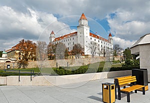 Středověký hrad v Bratislavě, Slovensko.