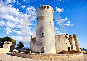 Medieval castle Bellver in Palma de Mallorca