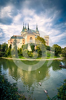 Středověký hrad Bojnice.