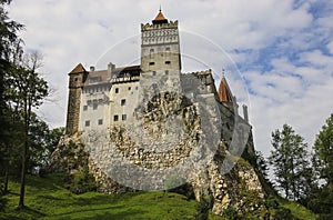 Medieval Castle of Bran, known for the myth of Dracula. Brasov,