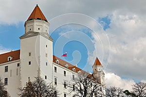 Středověký hrad v Bratislavě, Slovensko.