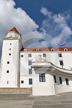 Medieval castle in Bratislava, Slovakia.