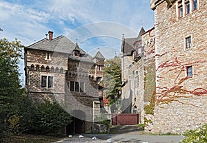 The medieval castle braunfels on a basalt summit