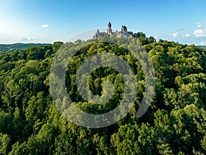 Medieval castle in Braunfels, Hesse, Germany,