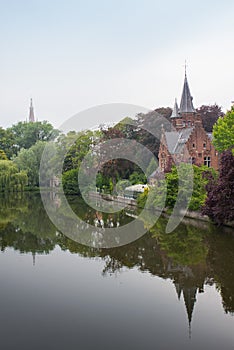 Medieval castle in Bruges