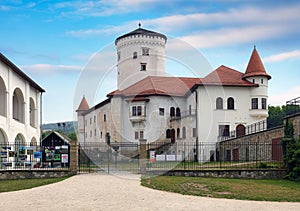 Stredoveký hrad Budatín s parkom pri Žiline, stredná Európa, Slovensko