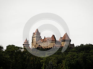 Medieval castle Burg Kreuzenstein in Leobendorf near Vienna in Lower Austria photo