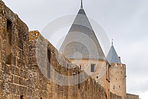 Medieval Castle Carcassonne in the South of France