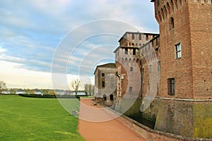 The medieval castle Castello di San Giorgio in Mantua, Northern Italy.