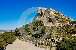 The medieval castle of Cieza, province of Murcia, Spain