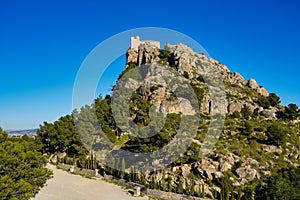 The medieval castle of Cieza, province of Murcia, Spain