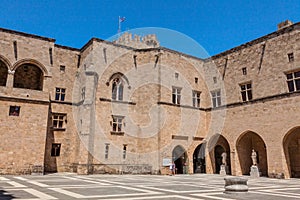 Medieval castle in the city of Rhodes