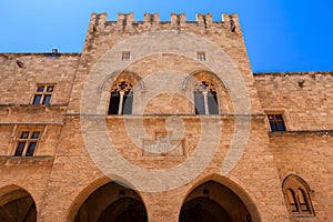 Medieval castle in the city of Rhodes