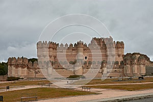 Medieval Castle of Coca in the province of Segovia, central Spain