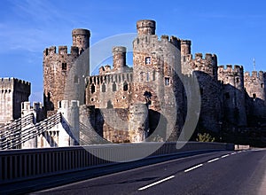 Medieval castle, Conway, Wales.