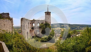 The medieval castle Falkenstein in Lower Austria
