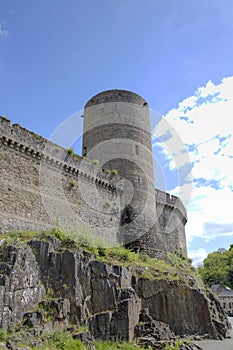 Medieval castle. Fougeres, France