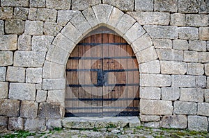 Medieval castle gate