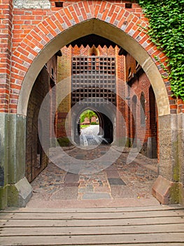 Medieval castle gate