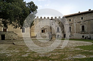 Medieval castle ground