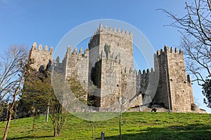 Medieval castle . Guimaraes. Portugal