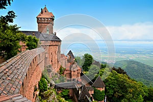 Medieval castle of Haut Koenigsbourg, Alsace, France photo