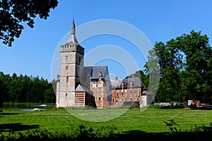 Medievale castello Belgio 