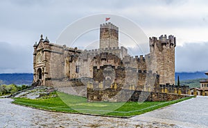 Medieval castle of Javier in Navarra. Spain photo