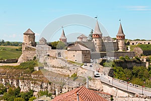 Medieval castle in Kamianets-Podilskiy Ukraine