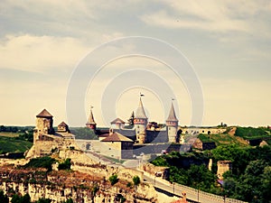 Medieval castle in Kamianets-Podilskyi.