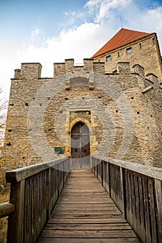 Medieval castle Kokorin in north Bohemia in autumn, Czech republic
