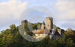 Stredoveký hrad, v nemecko 