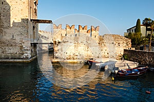 Medieval Castle on Lake Garda in Sirmione