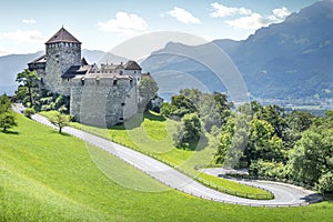 Medieval castle in Liechtenstein