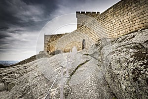 Medieval castle in Linhares da Beira Historical Village