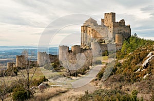 Medieval castle of Loarre, Spain photo