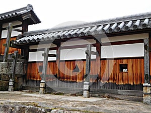 Medieval Castle Loopholes, Hiroshima Castle, Hiroshima, Japan