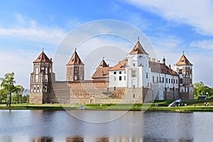 Medieval castle Mir. Grodno region. Belarus