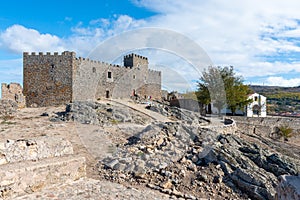 Medieval castle of Montanchez, Caceres, Extremadura, Spain