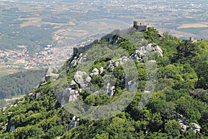 Medieval castle of Mouros in Sintra photo