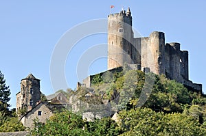 Medieval castle in Najac (France) photo