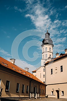 Medieval castle in Nesvizh, Minsk region, Belarus.Nesvizh castle