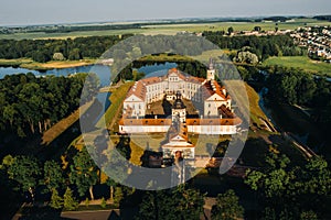 Medieval castle in Nesvizh, Minsk region, Belarus.Nesvizh castle